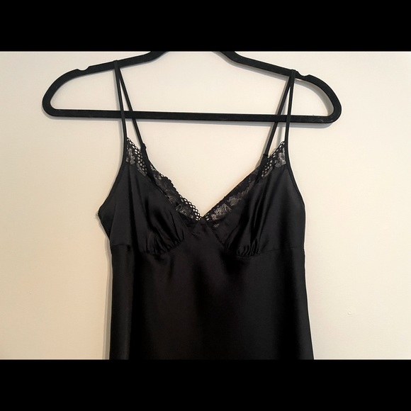 (SOLD) Black Slip Dress (XS) - Picture 2 of 4